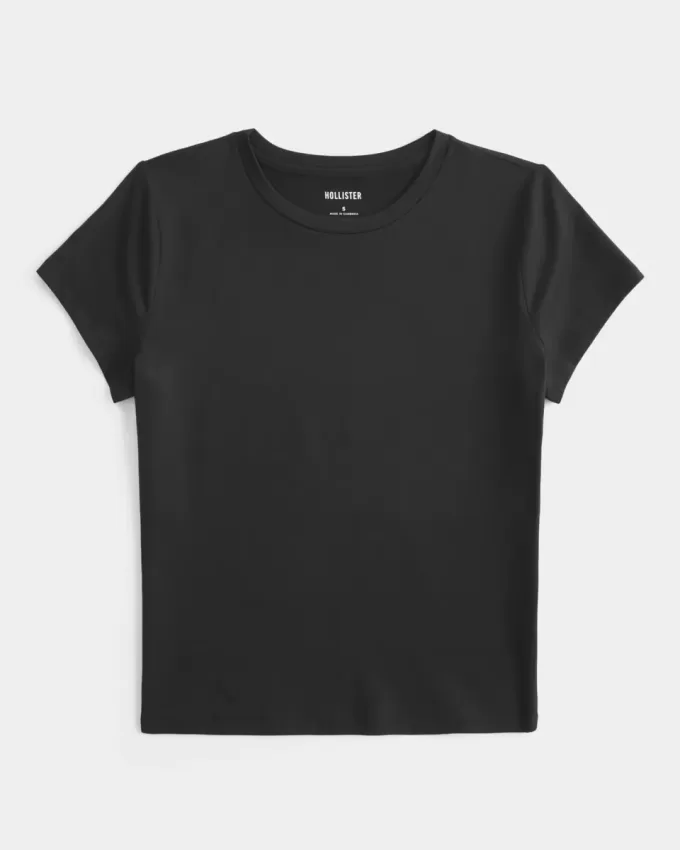 Camiseta de bebé de tejido suave y elástico sin costuras