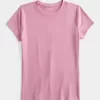 Camiseta de bebé de tela sin costuras con cuello redondo Camiseta de bebé de tela sin costuras con cuello redondo