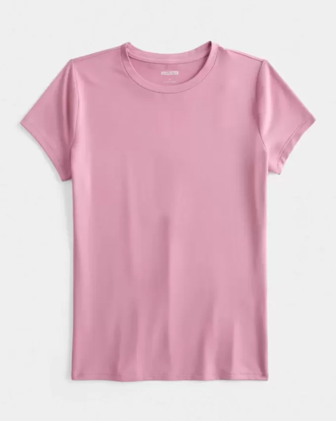 Camiseta de bebé de tela sin costuras con cuello redondo Camiseta de bebé de tela sin costuras con cuello redondo
