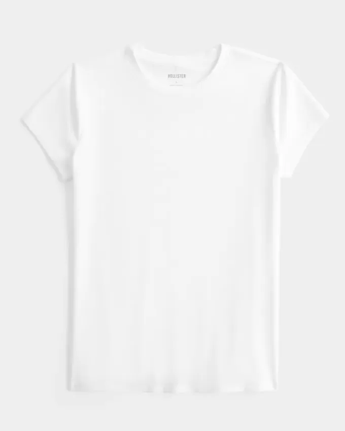 Camiseta de bebé de tela sin costuras con cuello redondo Camiseta de bebé de tela sin costuras con cuello redondo