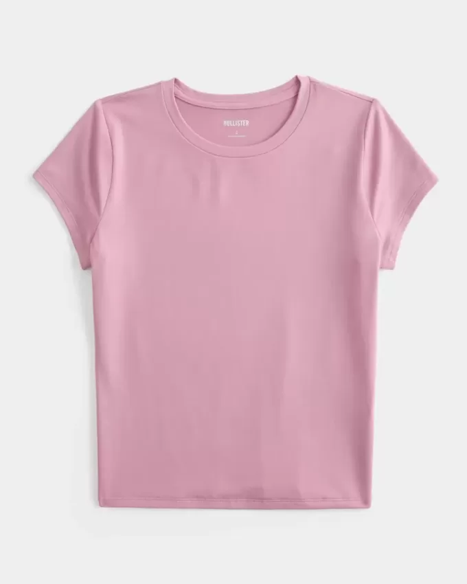 Camiseta de bebé de tela suave y elástica sin costuras