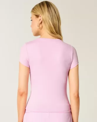 Camiseta de bebé de tela suave y elástica sin costuras
