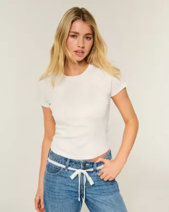 Camiseta de bebé fácil de manga corta con estampado de ciervo