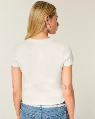 Camiseta de bebé fácil de manga corta con estampado de ciervo