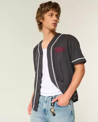 Camiseta de béisbol cuadrada con gráfico de Dr Pepper