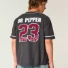 Camiseta de béisbol cuadrada con gráfico de Dr Pepper Camiseta de béisbol cuadrada con gráfico de Dr Pepper