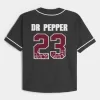 Camiseta de béisbol cuadrada con gráfico de Dr Pepper Camiseta de béisbol cuadrada con gráfico de Dr Pepper