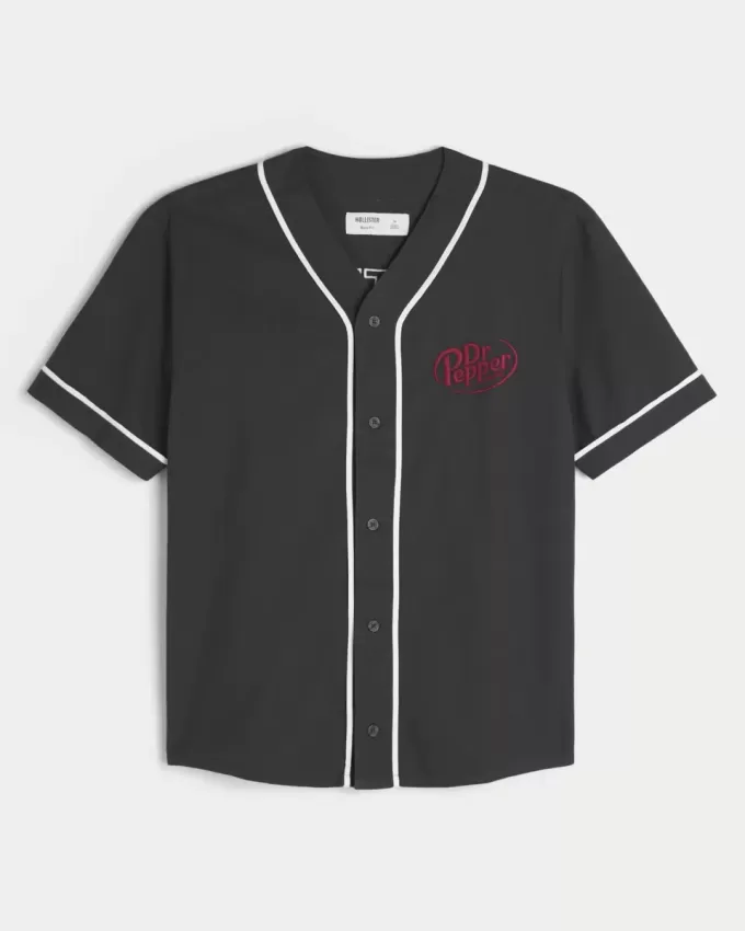 Camiseta de béisbol cuadrada con gráfico de Dr Pepper Camiseta de béisbol cuadrada con gráfico de Dr Pepper