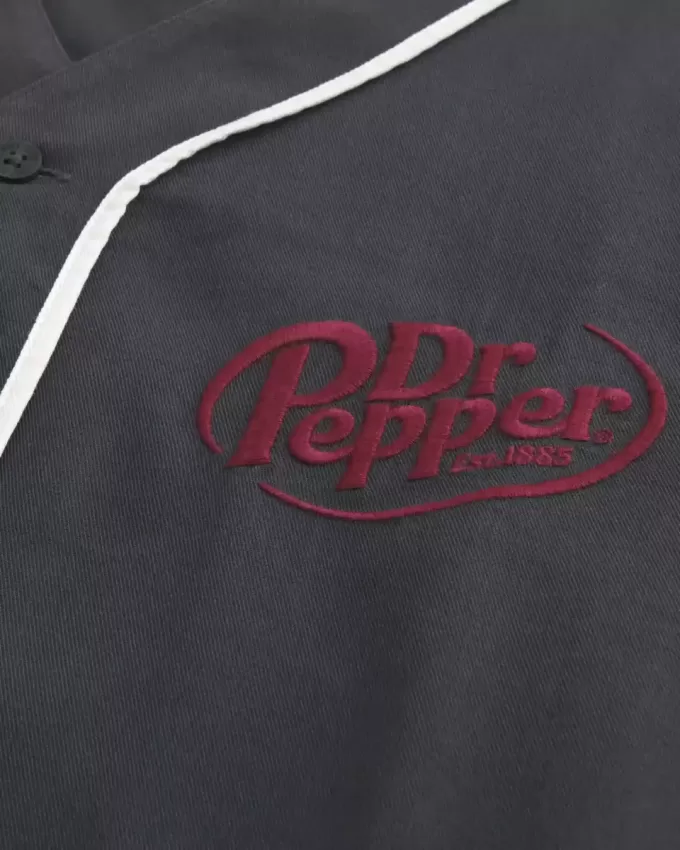 Camiseta de béisbol cuadrada con gráfico de Dr Pepper Camiseta de béisbol cuadrada con gráfico de Dr Pepper