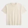 Camiseta de cuello redondo con bolsillo y peso pesado Camiseta de cuello redondo con bolsillo y peso pesado