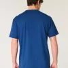 Camiseta de cuello redondo elástica y relajada