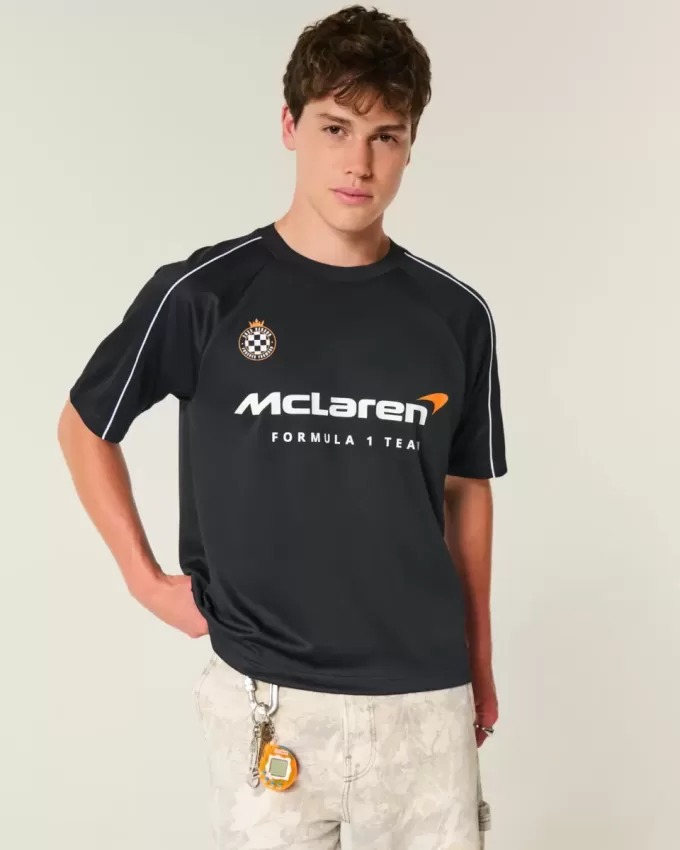Camiseta de fútbol con gráfico cuadrado de McLaren