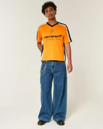 Camiseta de fútbol con gráfico cuadrado de McLaren