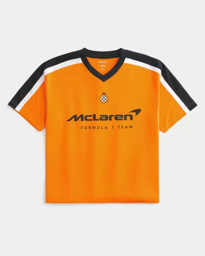 Camiseta de fútbol con gráfico cuadrado de McLaren