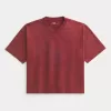 Camiseta de fútbol universitaria holgada y pesada con gráfico Camiseta de fútbol universitaria holgada y pesada con gráfico