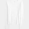 Camiseta de manga larga con cuello redondo Camiseta de manga larga con cuello redondo