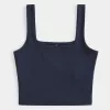 Camiseta de tirantes de cuello cuadrado y tela sin costuras Camiseta de tirantes de cuello cuadrado y tela sin costuras