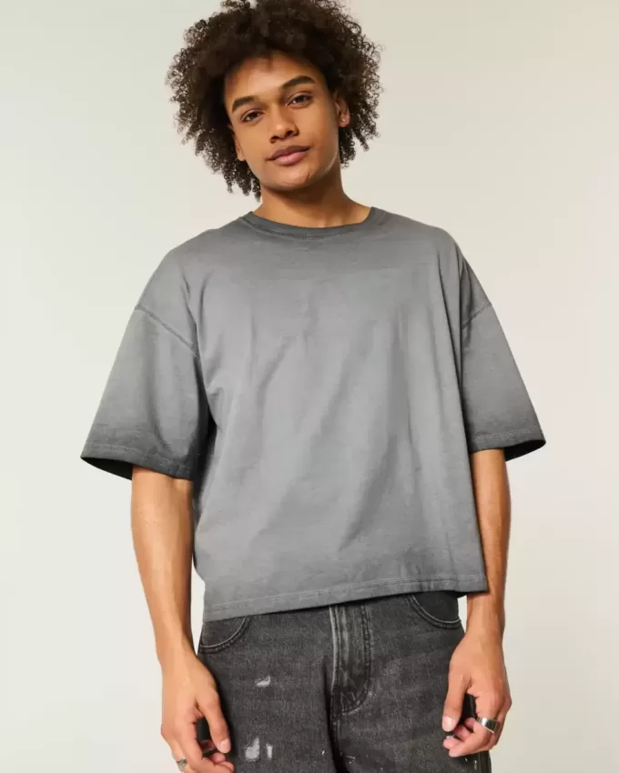 Camiseta de tripulación de peso pesado