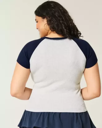 Camiseta deportiva y con cuello con muesca para bebé