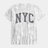 Camiseta estampada de camuflaje NYC de gran tamaño Camiseta estampada de camuflaje NYC de gran tamaño