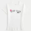 Camiseta estampada para bebé con canalé Surf Club Camiseta estampada para bebé con canalé Surf Club