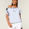 Camiseta fácil de anudar con hombros descubiertos Camiseta fácil de anudar con hombros descubiertos