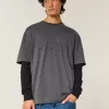 Camiseta gráfica cuadrada con estrella de peso pesado Camiseta gráfica cuadrada con estrella de peso pesado