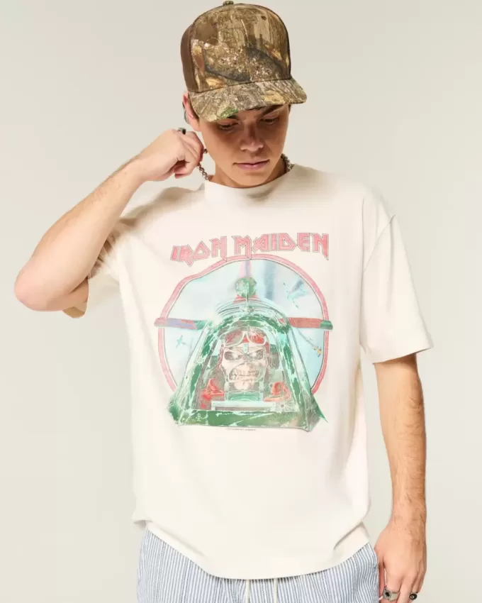 Camiseta gráfica cuadrada de Iron Maiden Camiseta gráfica cuadrada de Iron Maiden