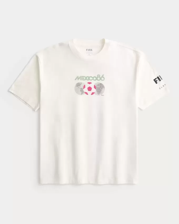Camiseta gráfica cuadrada de la Copa Mundial de la FIFA México 1986