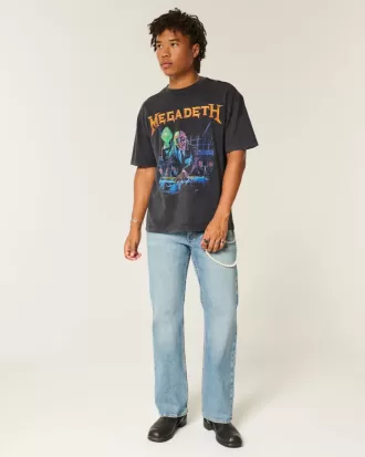 Camiseta gráfica cuadrada de la gira de Megadeth