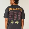 Camiseta gráfica cuadrada de la gira de Megadeth Camiseta gráfica cuadrada de la gira de Megadeth