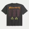 Camiseta gráfica cuadrada de la gira de Megadeth Camiseta gráfica cuadrada de la gira de Megadeth