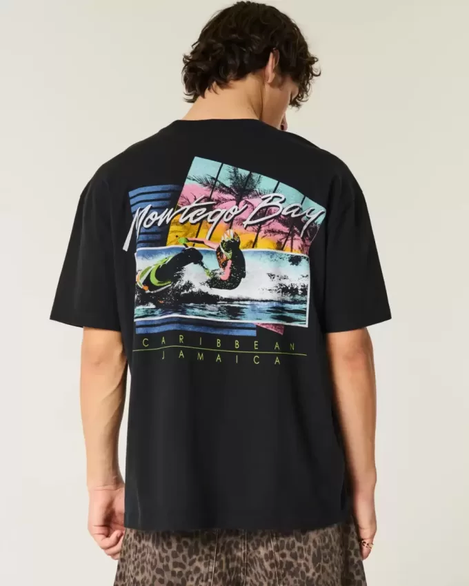 Camiseta gráfica cuadrada de Montego Bay Camiseta gráfica cuadrada de Montego Bay