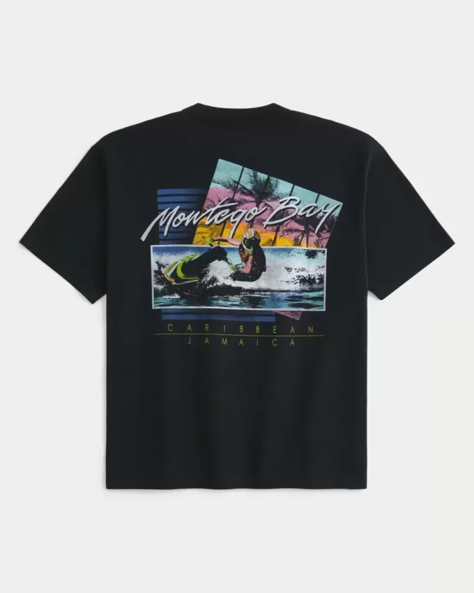 Camiseta gráfica cuadrada de Montego Bay Camiseta gráfica cuadrada de Montego Bay