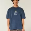 Camiseta gráfica cuadrada de peso pesado de Atenas Camiseta gráfica cuadrada de peso pesado de Atenas