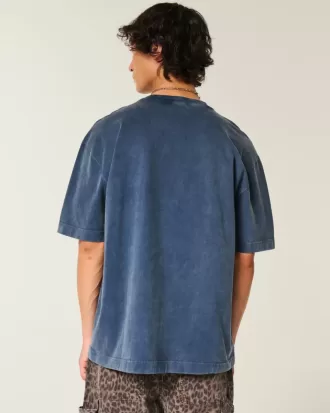 Camiseta gráfica cuadrada de peso pesado de Atenas