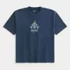 Camiseta gráfica cuadrada de peso pesado de Atenas Camiseta gráfica cuadrada de peso pesado de Atenas