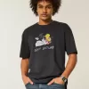 Camiseta gráfica cuadrada de peso pesado de los Looney Tunes