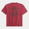 Camiseta gráfica cuadrada de peso pesado de Los Ángeles Camiseta gráfica cuadrada de peso pesado de Los Ángeles