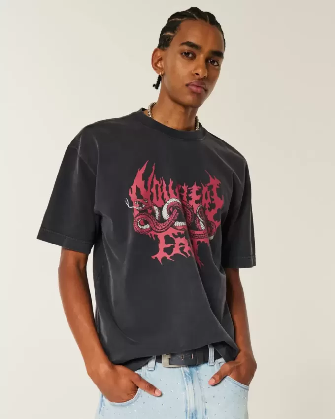 Camiseta gráfica cuadrada de peso pesado “Nowhere Fast” Camiseta gráfica cuadrada de peso pesado “Nowhere Fast”