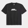 Camiseta gráfica cuadrada de peso pesado sin miedo Camiseta gráfica cuadrada de peso pesado sin miedo