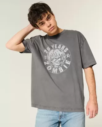 Camiseta gráfica cuadrada de Rob Zombie