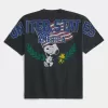 Camiseta gráfica cuadrada de Snoopy USA