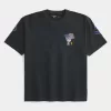 Camiseta gráfica cuadrada de Snoopy USA