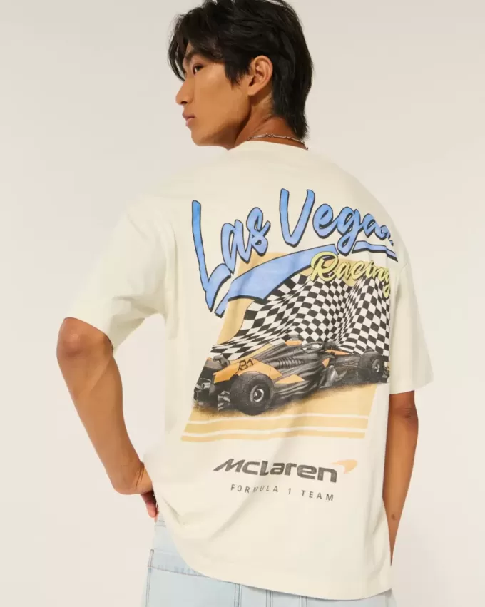 Camiseta gráfica cuadrada McLaren