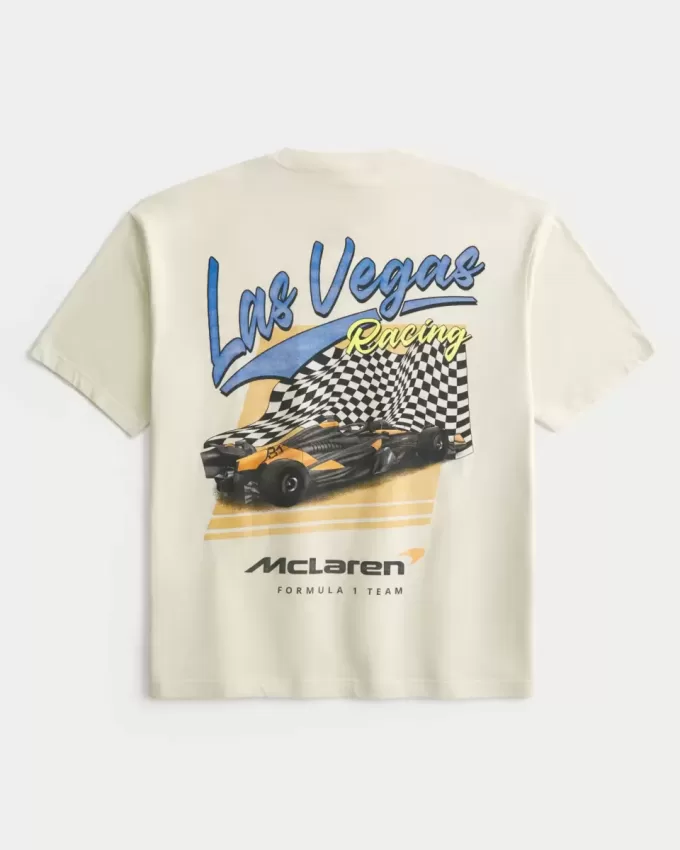 Camiseta gráfica cuadrada McLaren