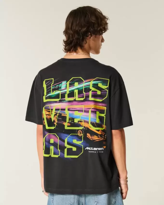 Camiseta gráfica cuadrada McLaren