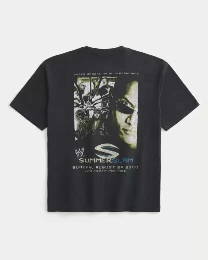 Camiseta gráfica cuadrada WWE SummerSlam Camiseta gráfica cuadrada WWE SummerSlam