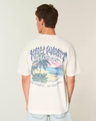 Camiseta gráfica cuadrada y pesada de Key West