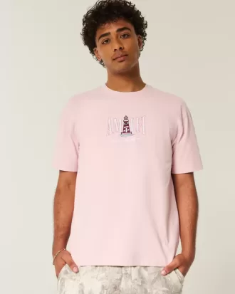 Camiseta gráfica cuadrada y pesada de la Costa de Amalfi